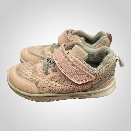 Baskets fille Decathlon Pointure 25 rose gris scratch lacets élastiques