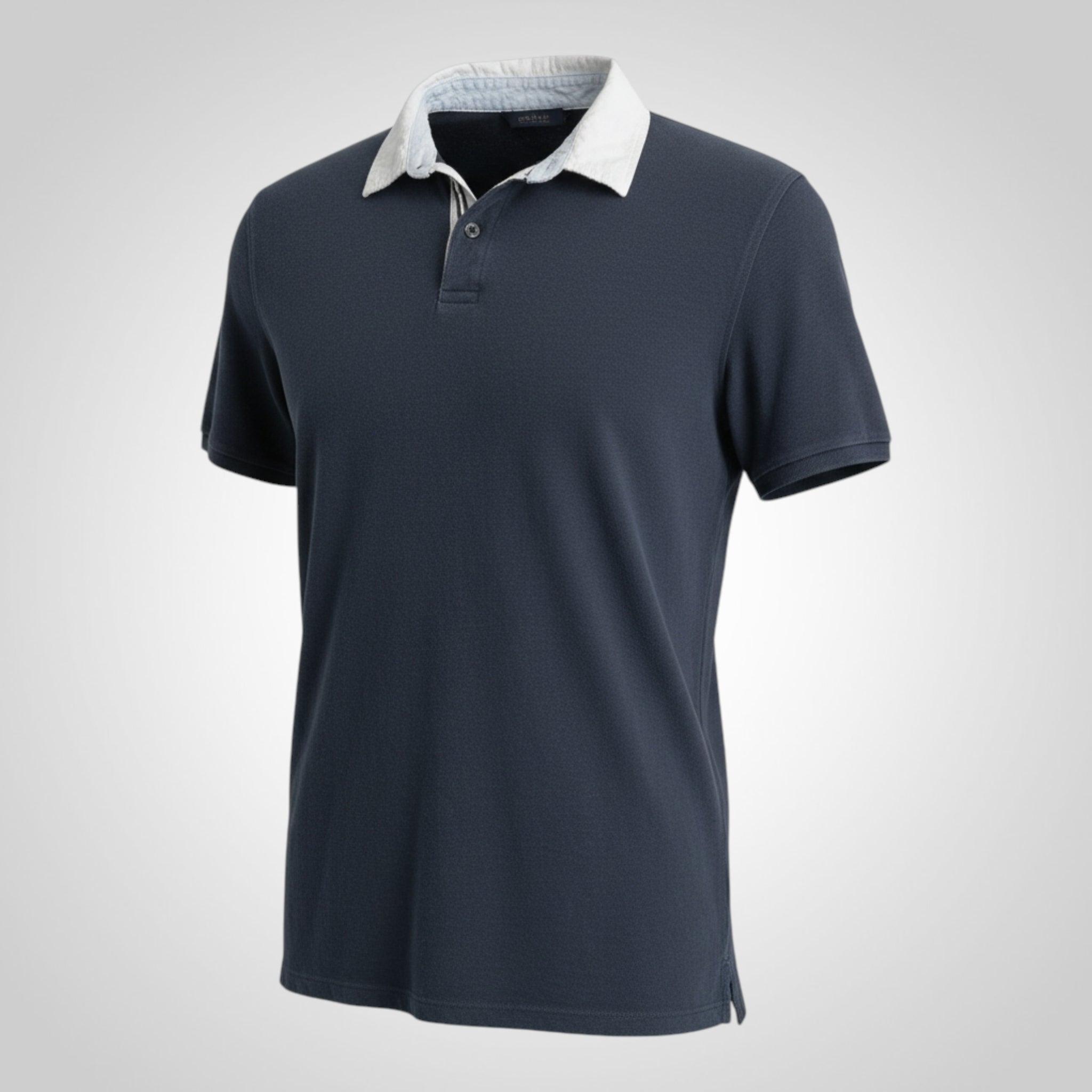Polo Kiabi Taille M Slim Fit Bleu Marine Manches Courtes