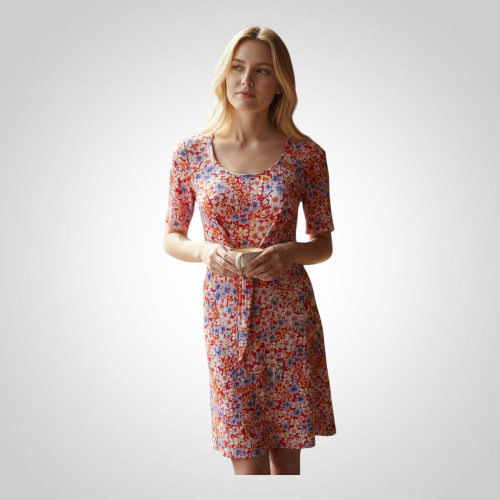Robe Taille Non indiquée Rouge Floral