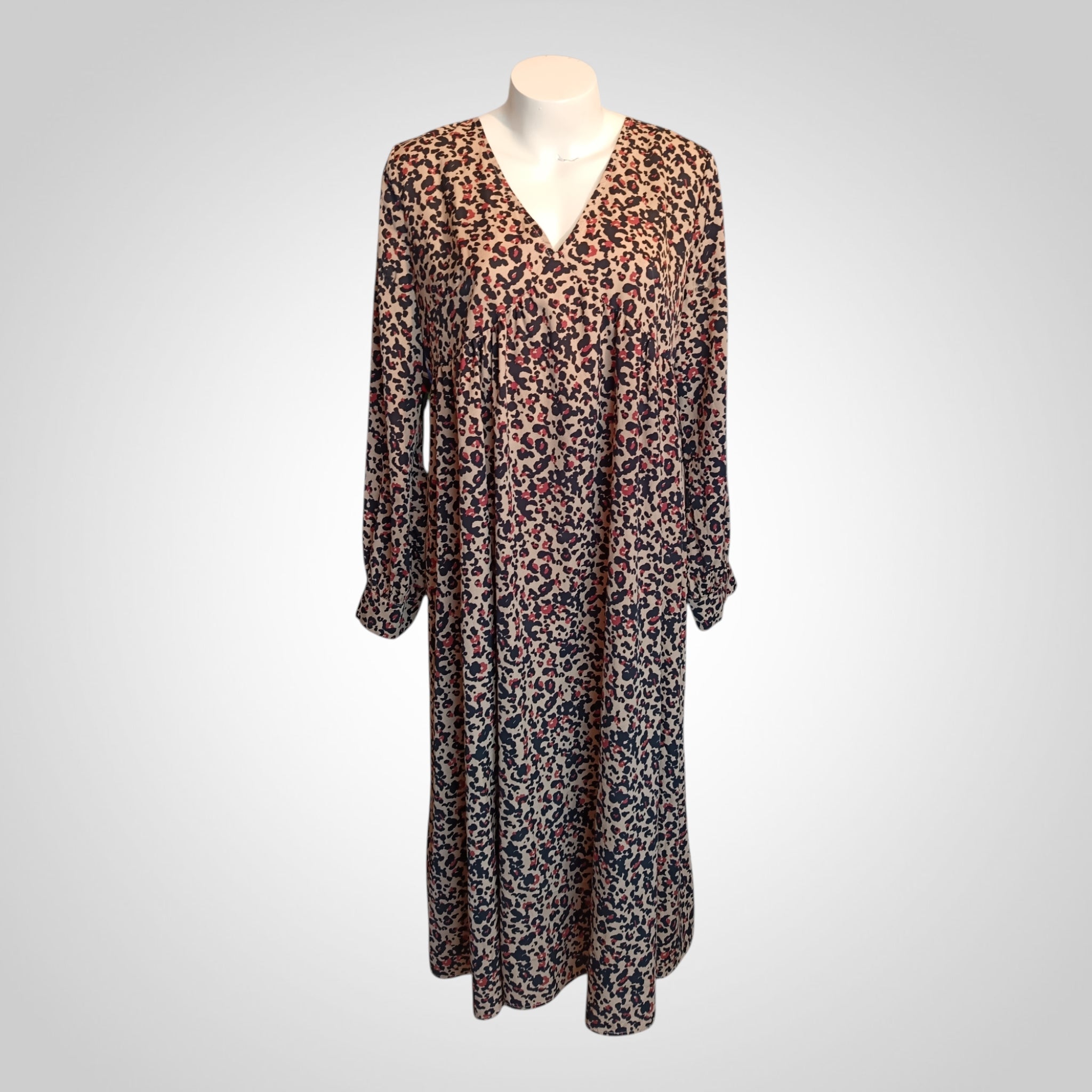 Robe Maternité Shein Taille L Imprimé Léopard Fluide Confortable