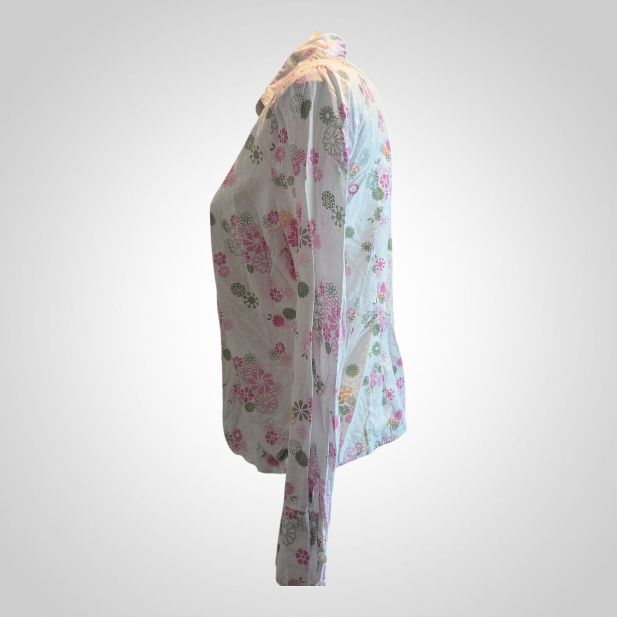 Chemise La Redoute blanche imprimé floral taille 42