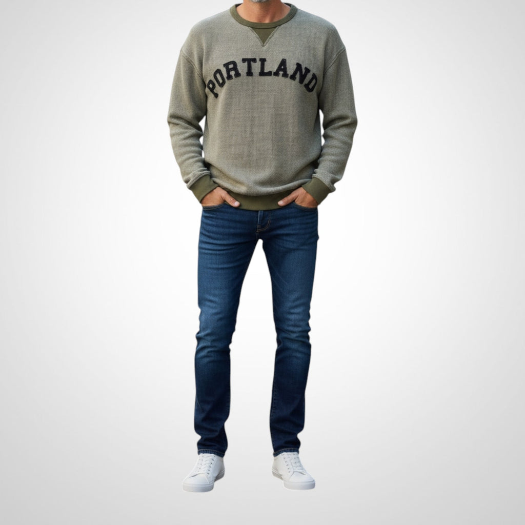 Pull M&S Taille L Gris Coton Confort