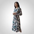 Robe Chemise Shein Taille L Ceinturée Imprimée Fluide