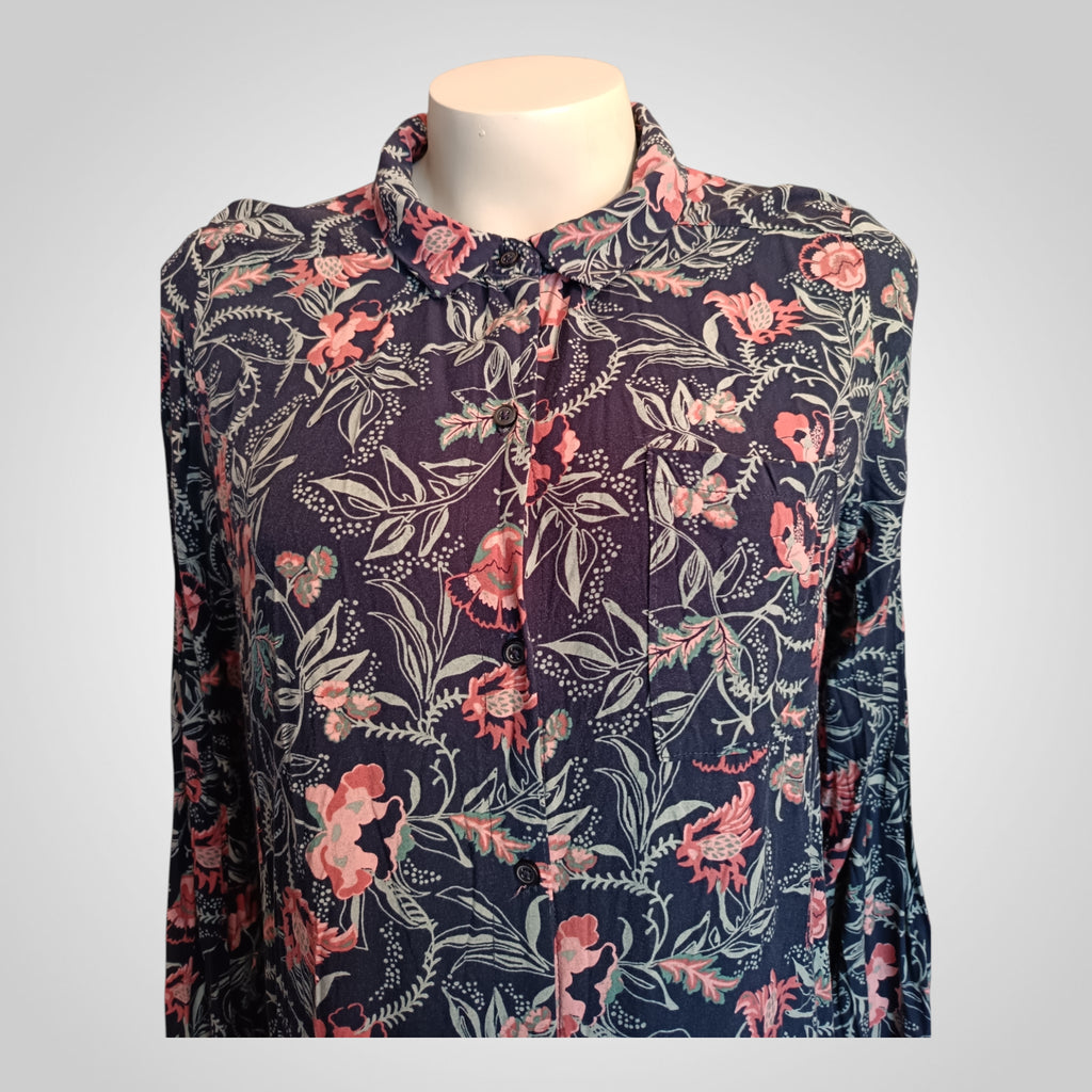 Robe Chemise De Nuit Kiabi L Bleu Marine Motifs