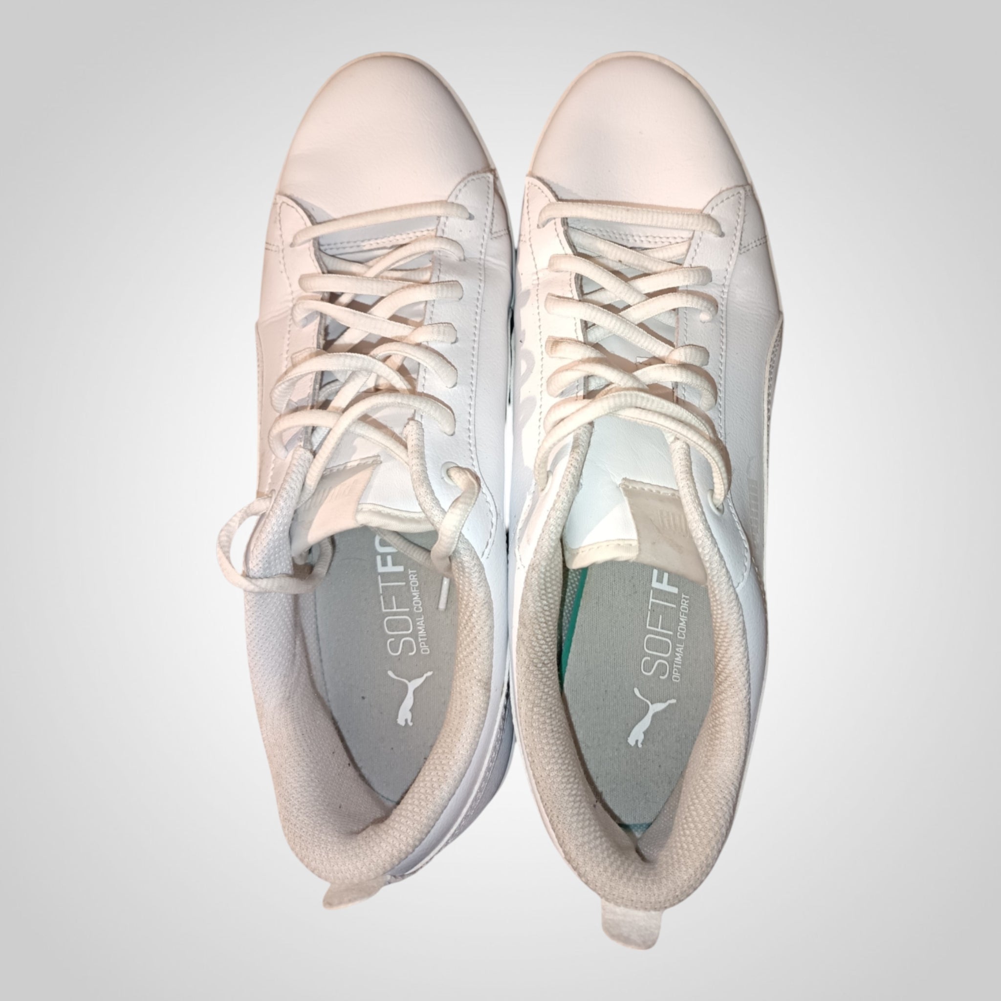 Sneakers Puma Pointure 42 blanches lacets soft foam optimal comfort mixte