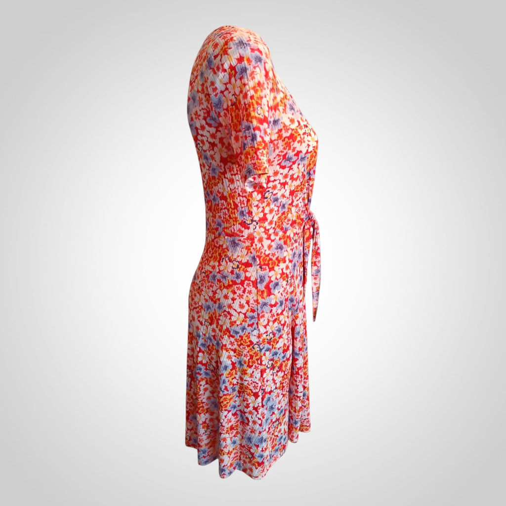 Robe Taille Non indiquée Rouge Floral