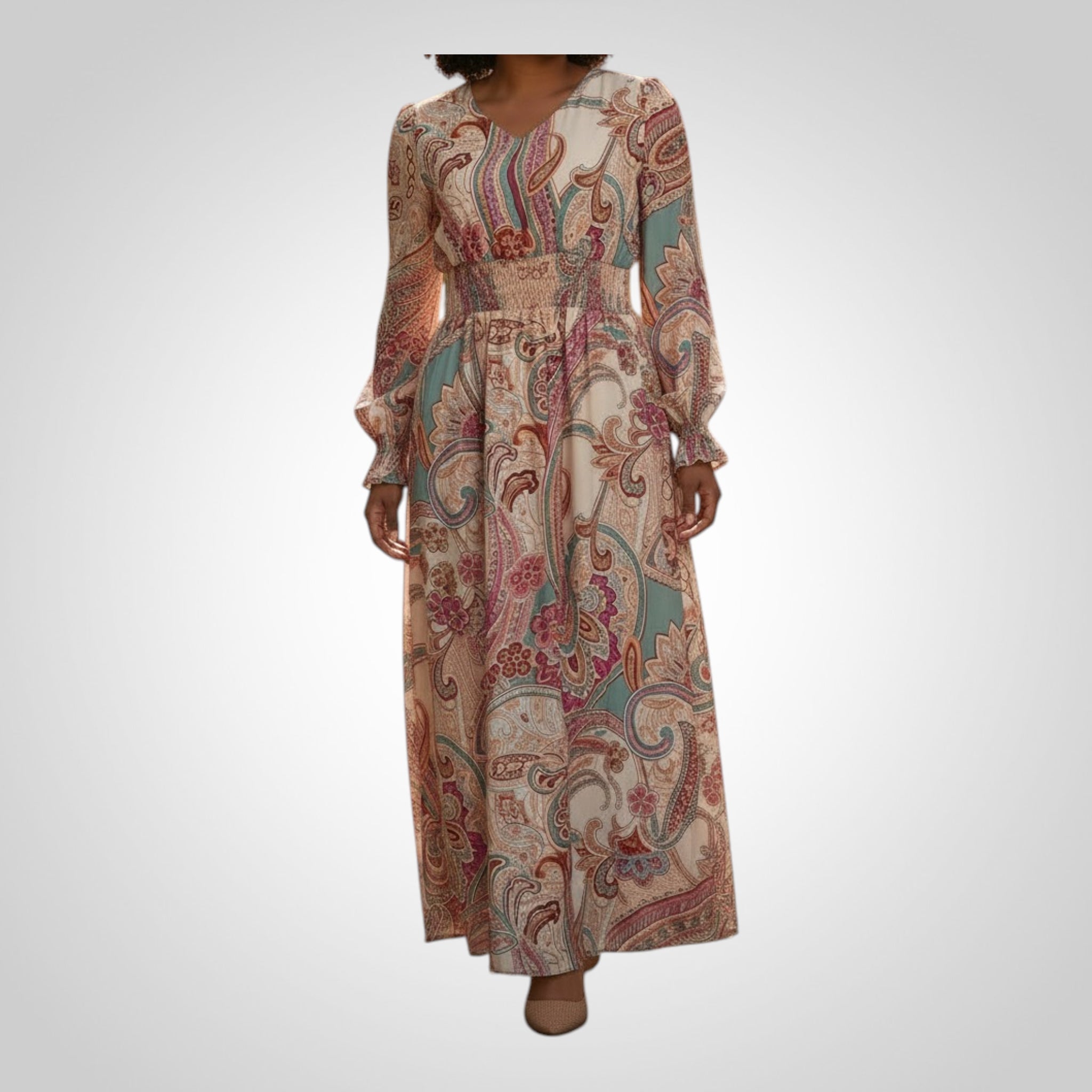 Robe Shein Taille L Imprimée Fluide
