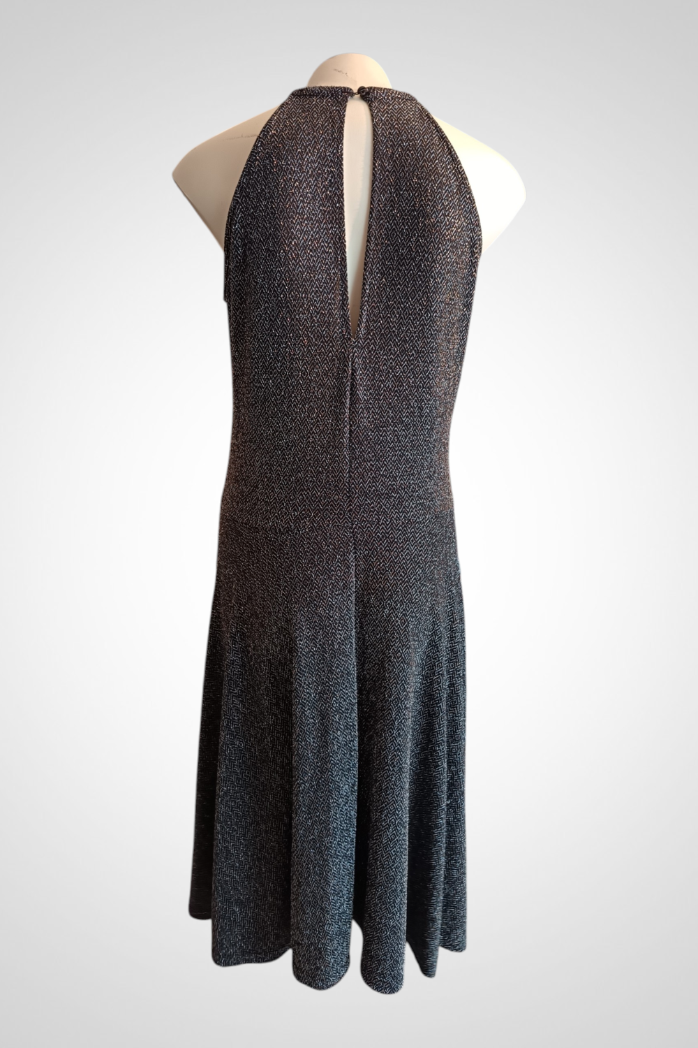 Robe Kiabi Taille XL Gris Argenté Brillante Chic