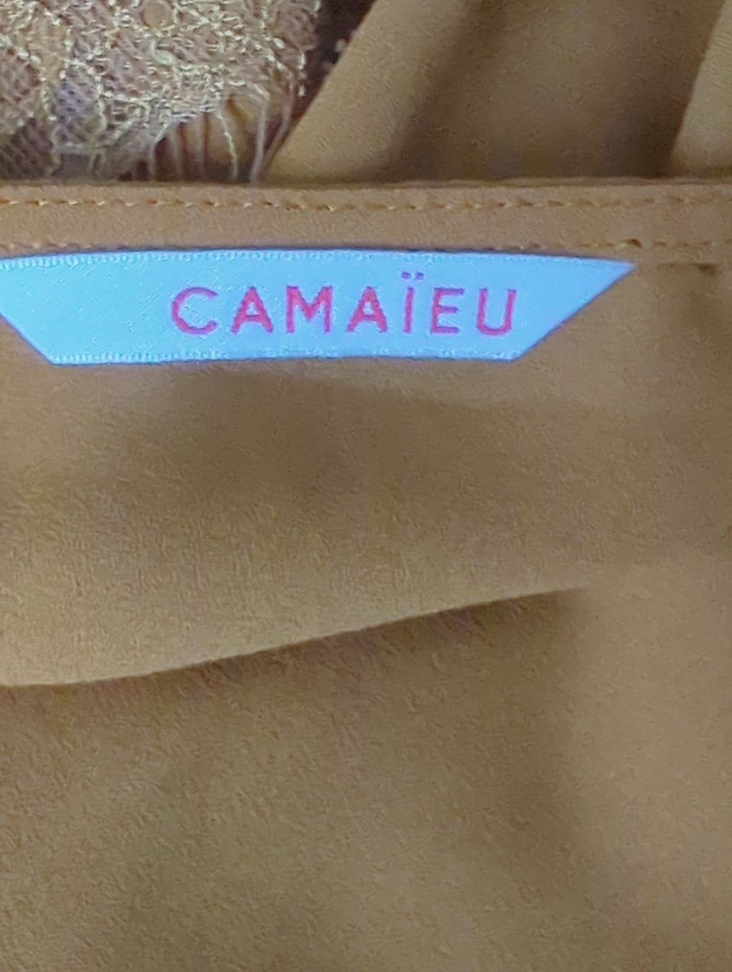Blouse Camaieu Taille L Moutarde Chic