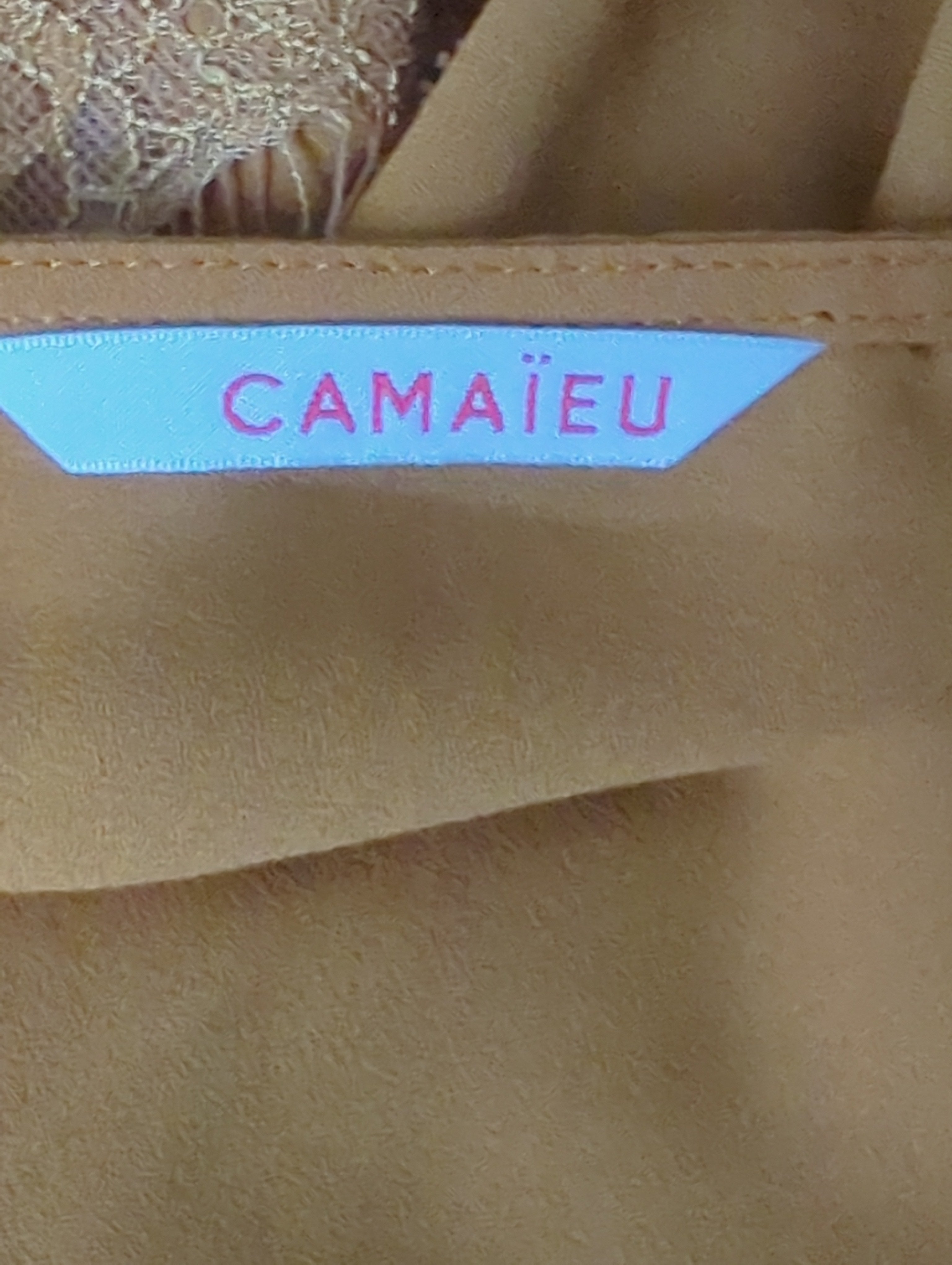 Blouse Camaieu Taille L Moutarde Chic