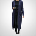 Gilet Long Camaïeu Taille Non Indiquée Bleu Marine