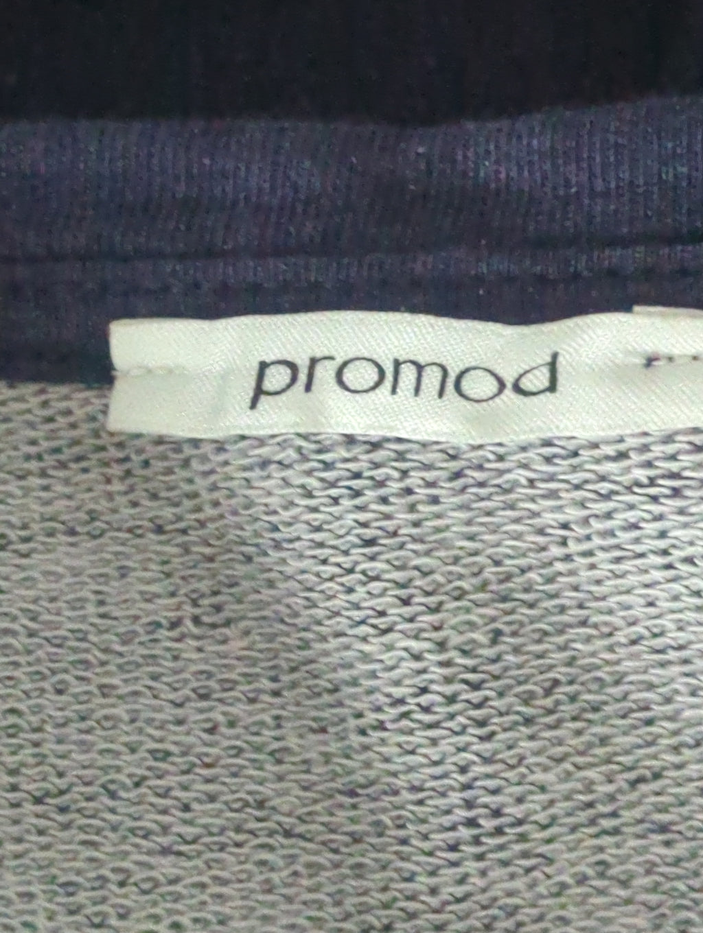 Pull Promod Taille L Bleu Marine Motifs Argentés