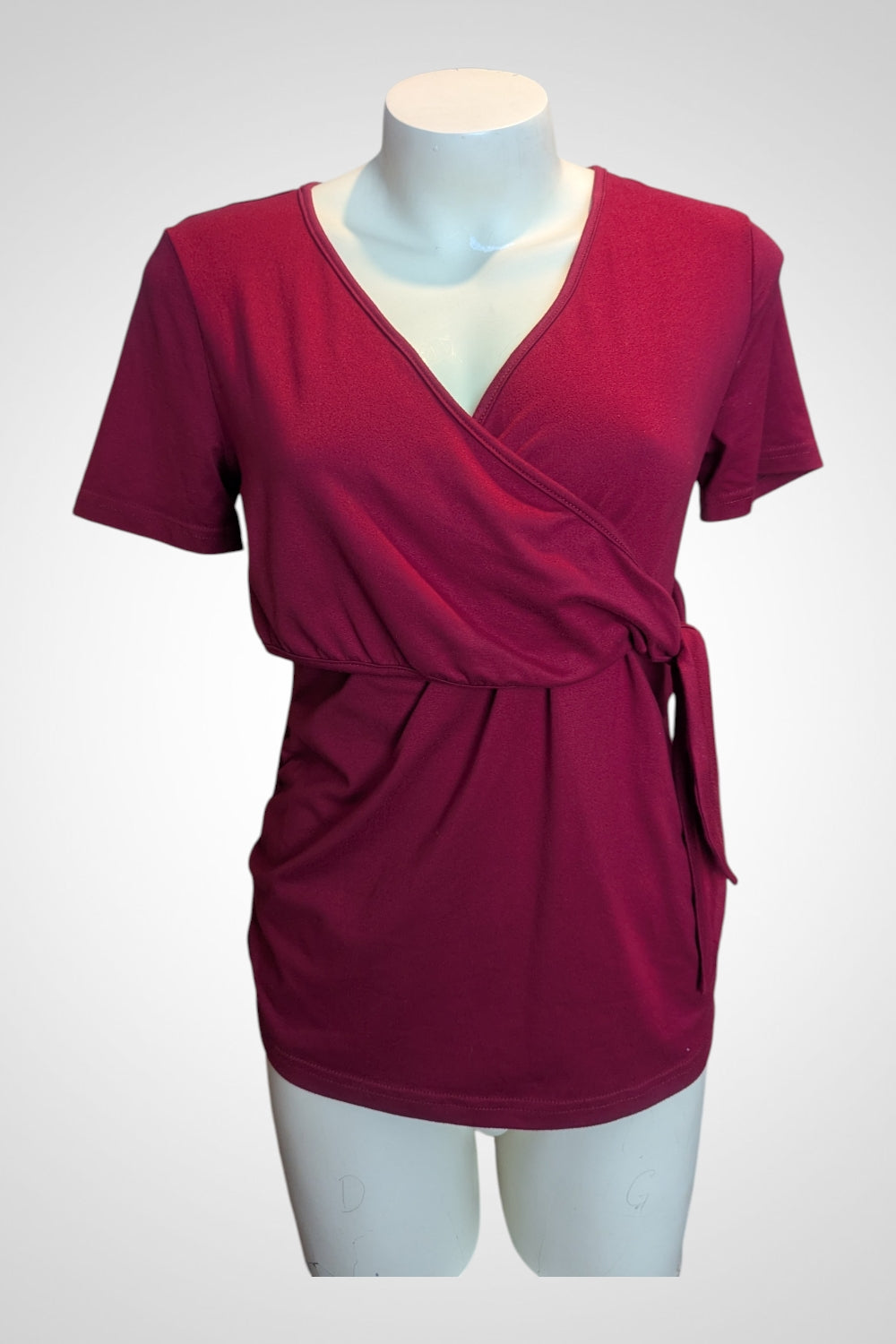 T-shirt d’allaitement Shein bordeaux grossesse et allaitement M