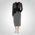 Cardigan Promod Taille Non indiquée Noir Rayé Gris Casual