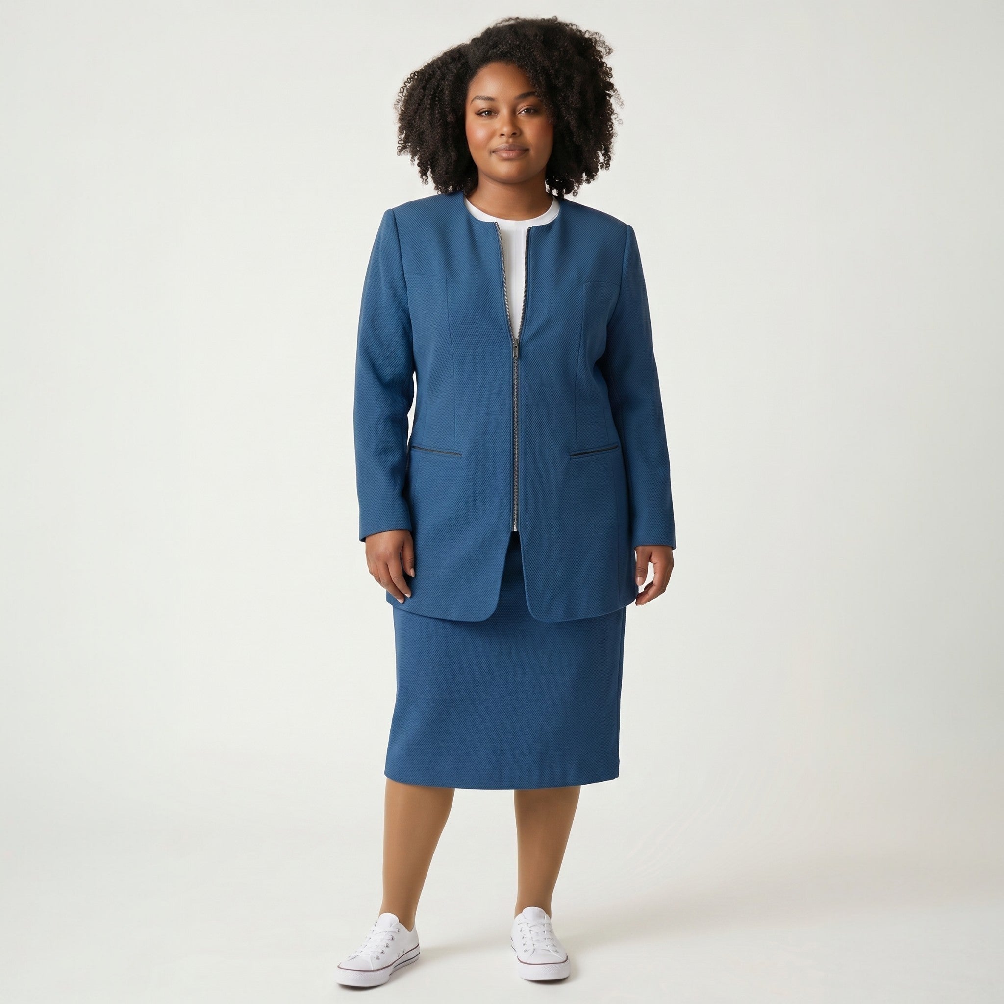 Blazer femme Magic Simplicity élégant coupe structurée taille 42 polyester viscose