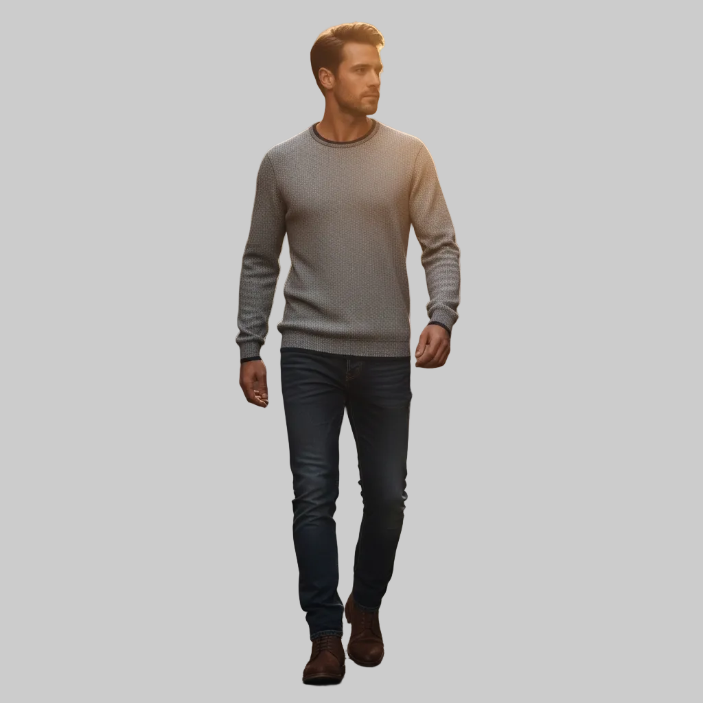 Pull homme M&S confortable en coton taille M