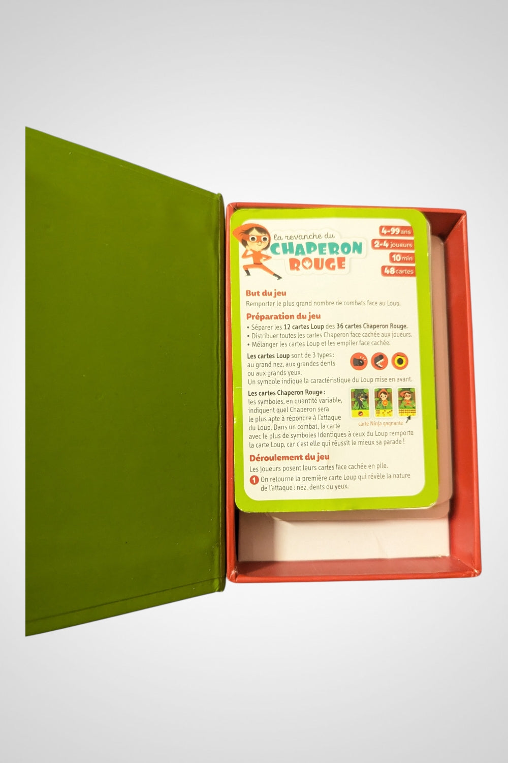 Jeu de société La Revanche du Chaperon Rouge compact Nathan