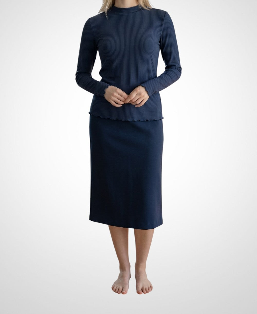 T-shirt manches longues Esmara bleu marine taille M