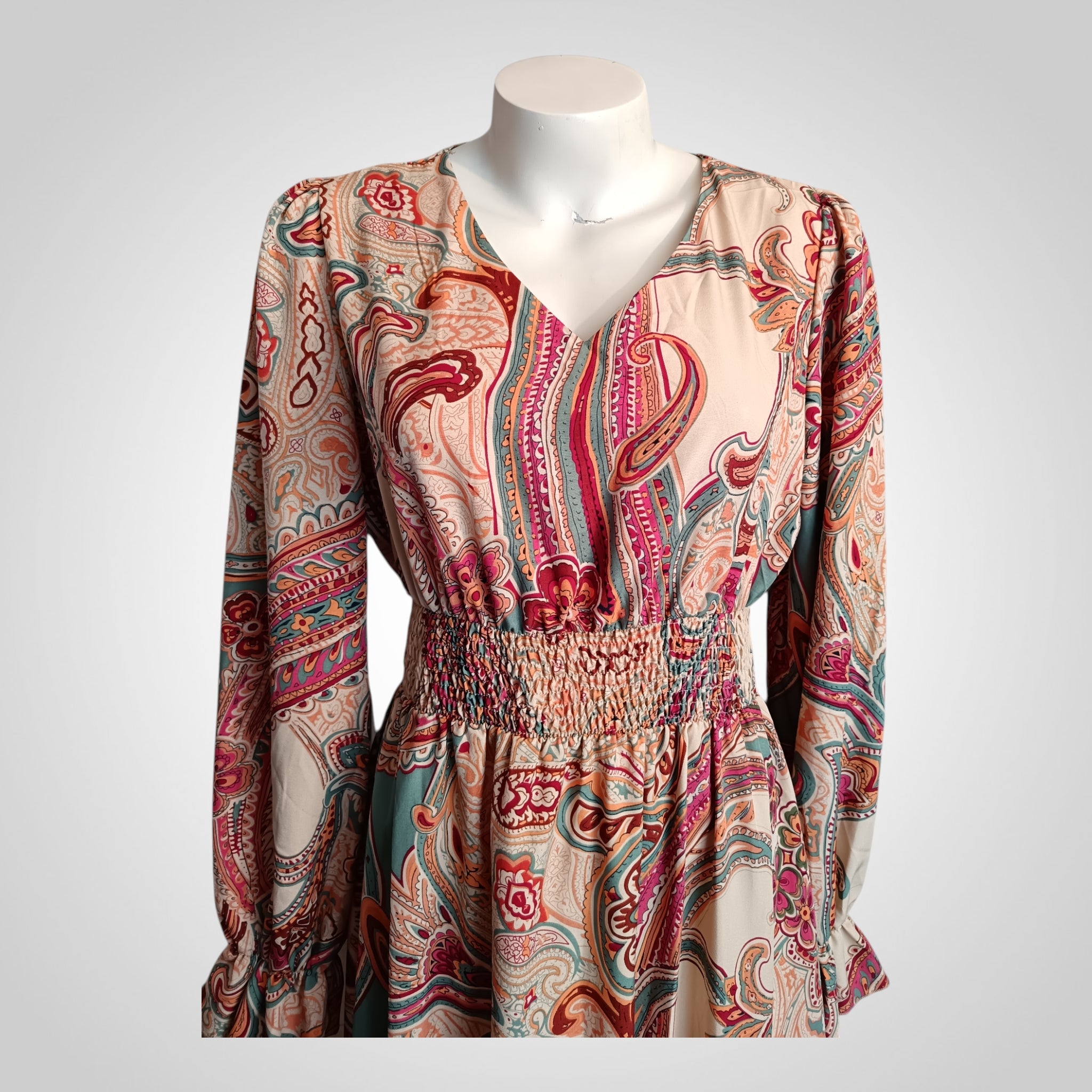 Robe Shein Taille L Imprimée Fluide