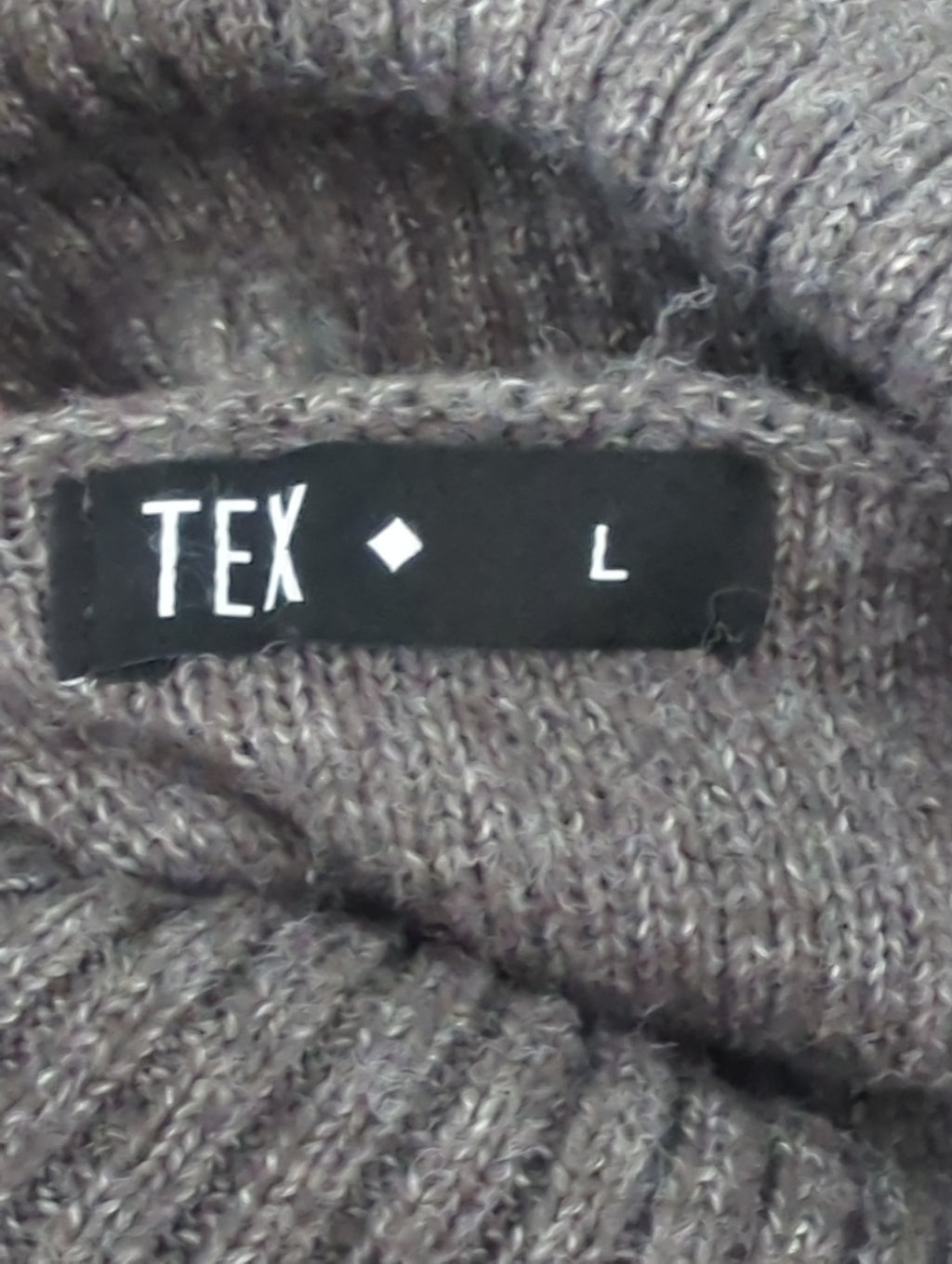 Pull 2-en-1 Tex Taille L Gris Effet Chemise Intégrée