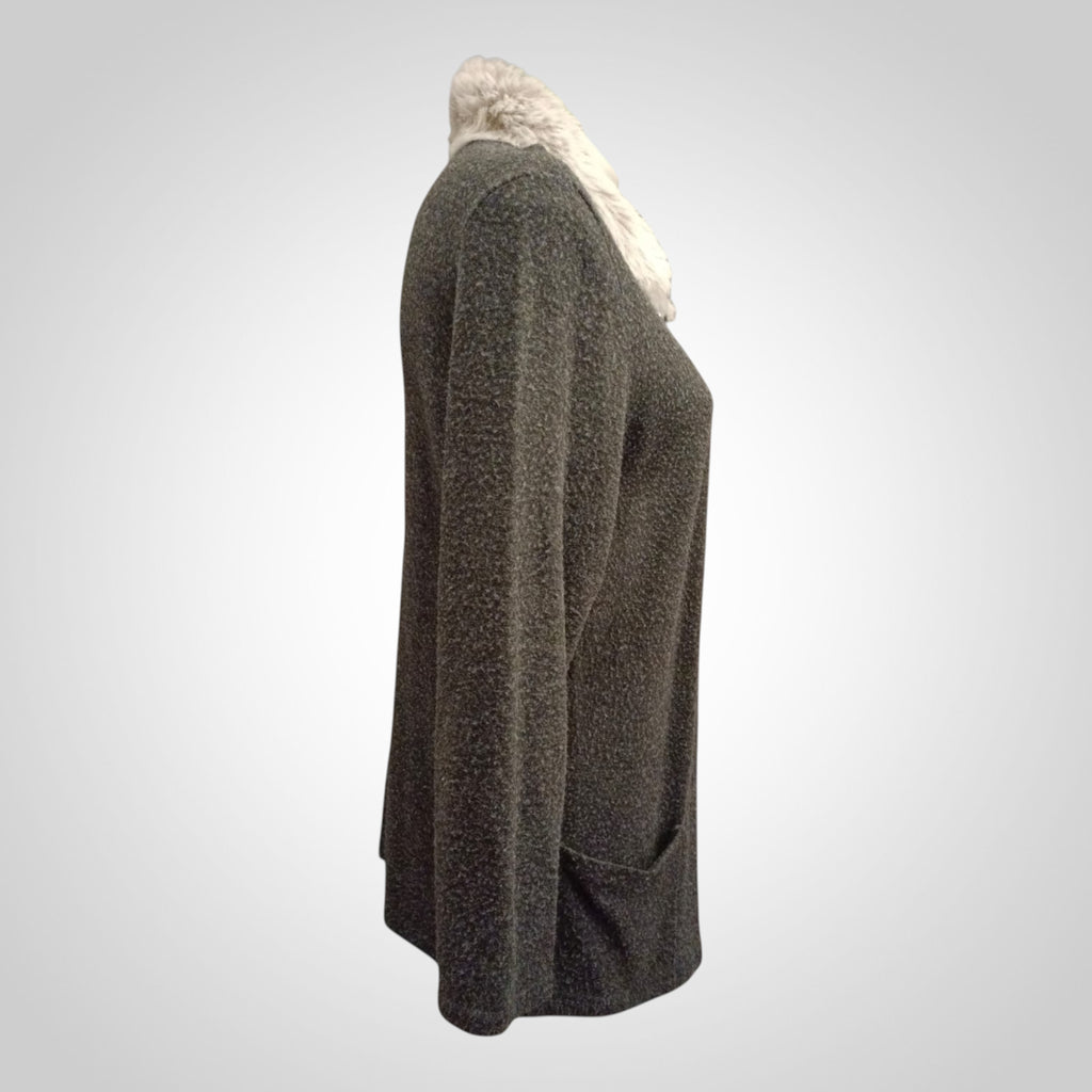 Gilet femme Roky Styl mi-long chaud en acrylique taille 4