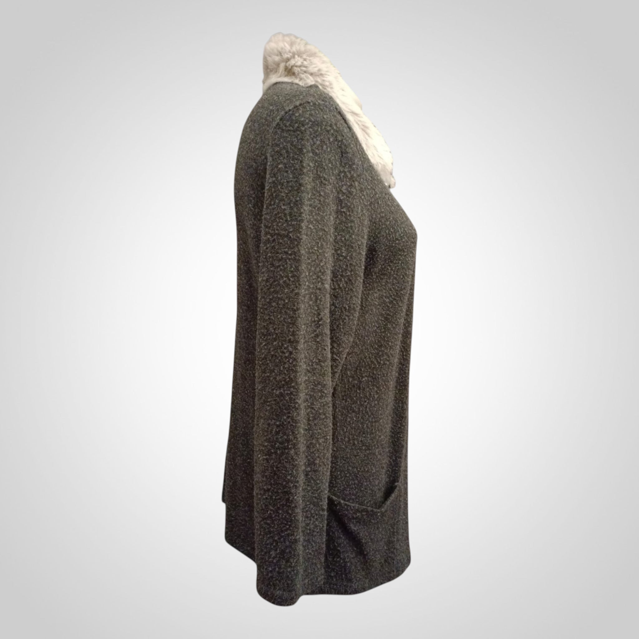 Gilet femme Roky Styl mi-long chaud en acrylique taille 4