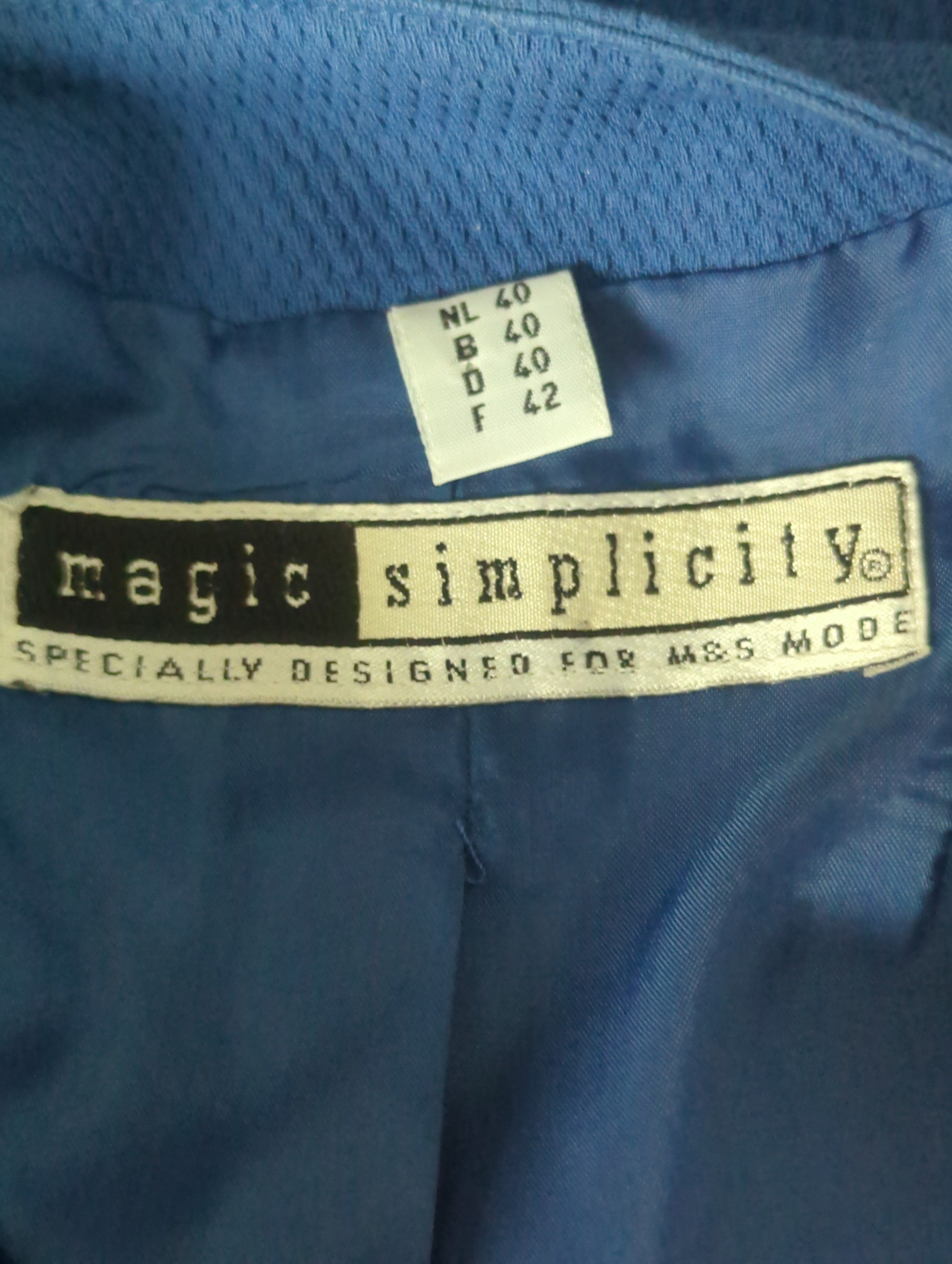 Blazer Magic Simplicity Taille 42 Bleu Chic / Élégant