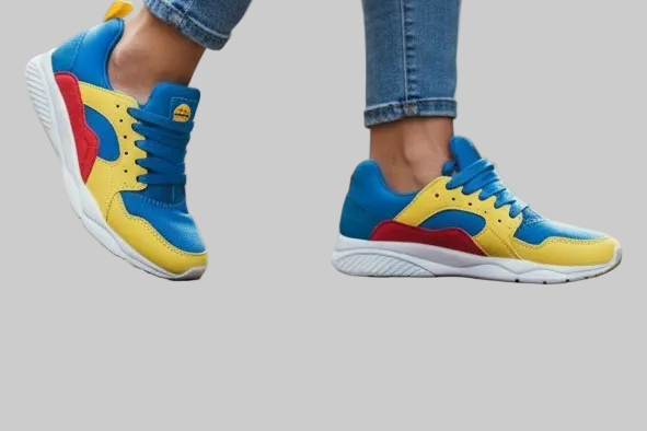 Sneakers Lidl Collection Limitée lacets confortables colorées pointure 37