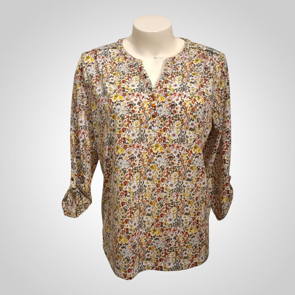 Blouse Gémo Taille XL Fleurie Élégante