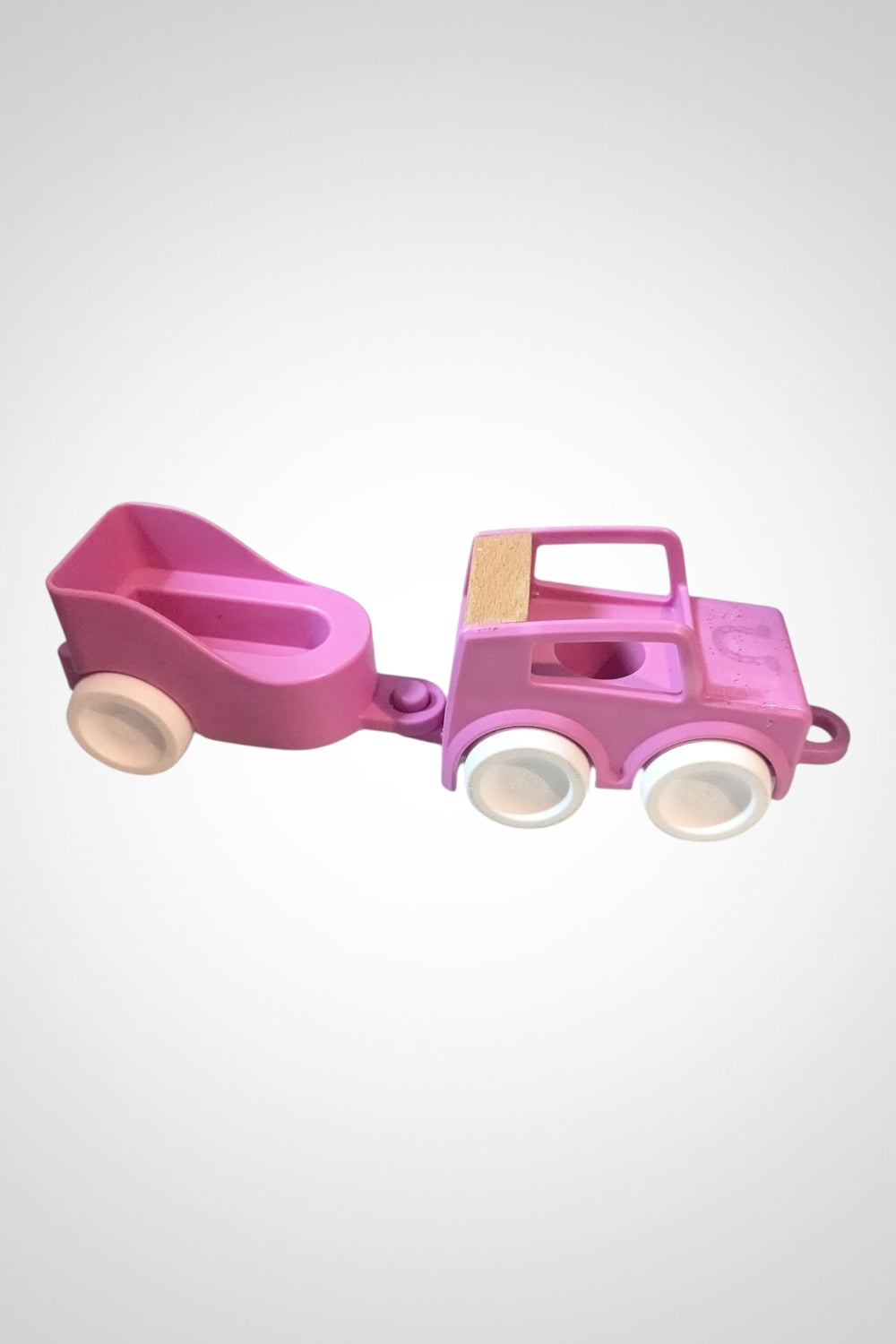 Véhicule en bois rose bébé bon état premier âge