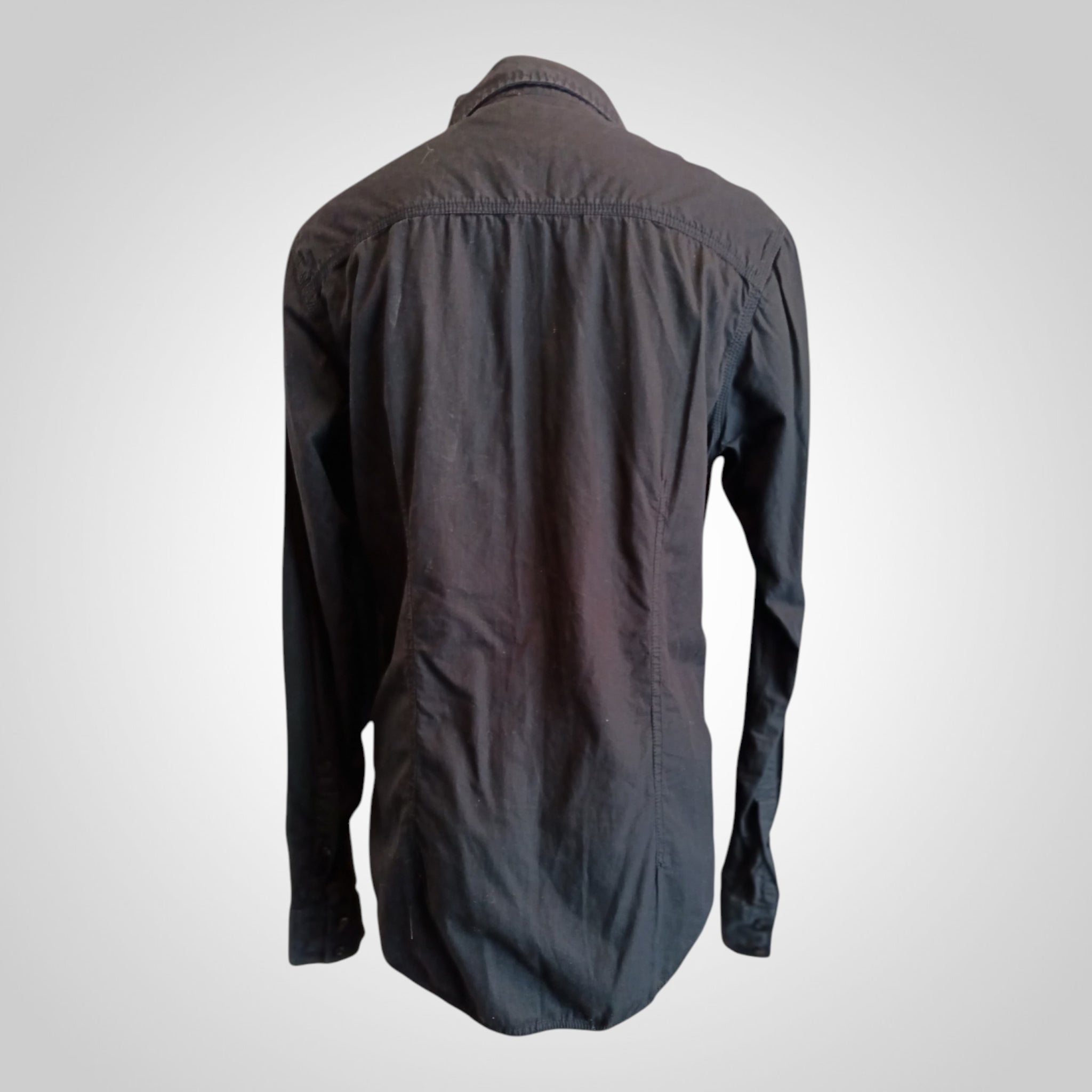 Chemise Kaporal Homme Taille L/XL Noire 100% Coton Manches Longues
