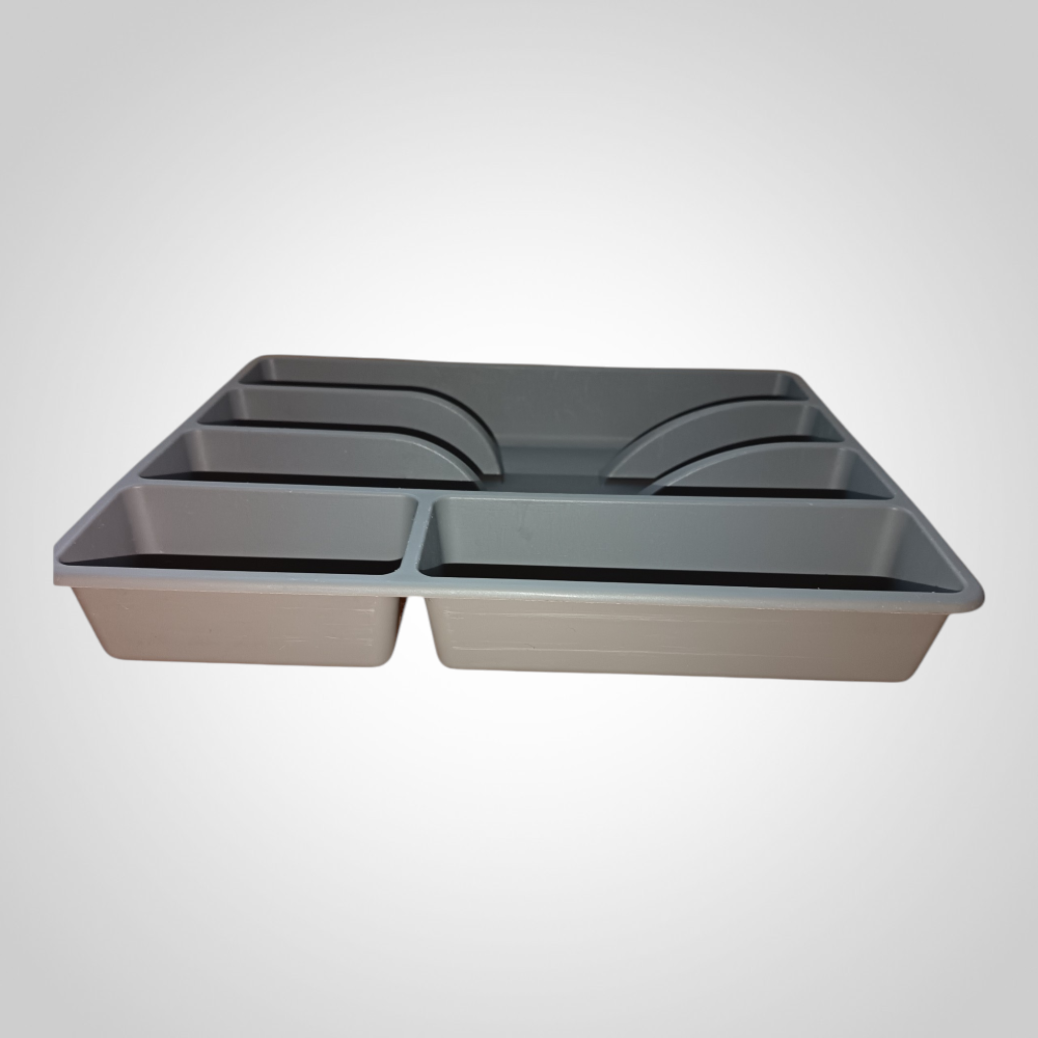 Range-couverts IKEA SMÄCKER plastique gris 31x26 cm