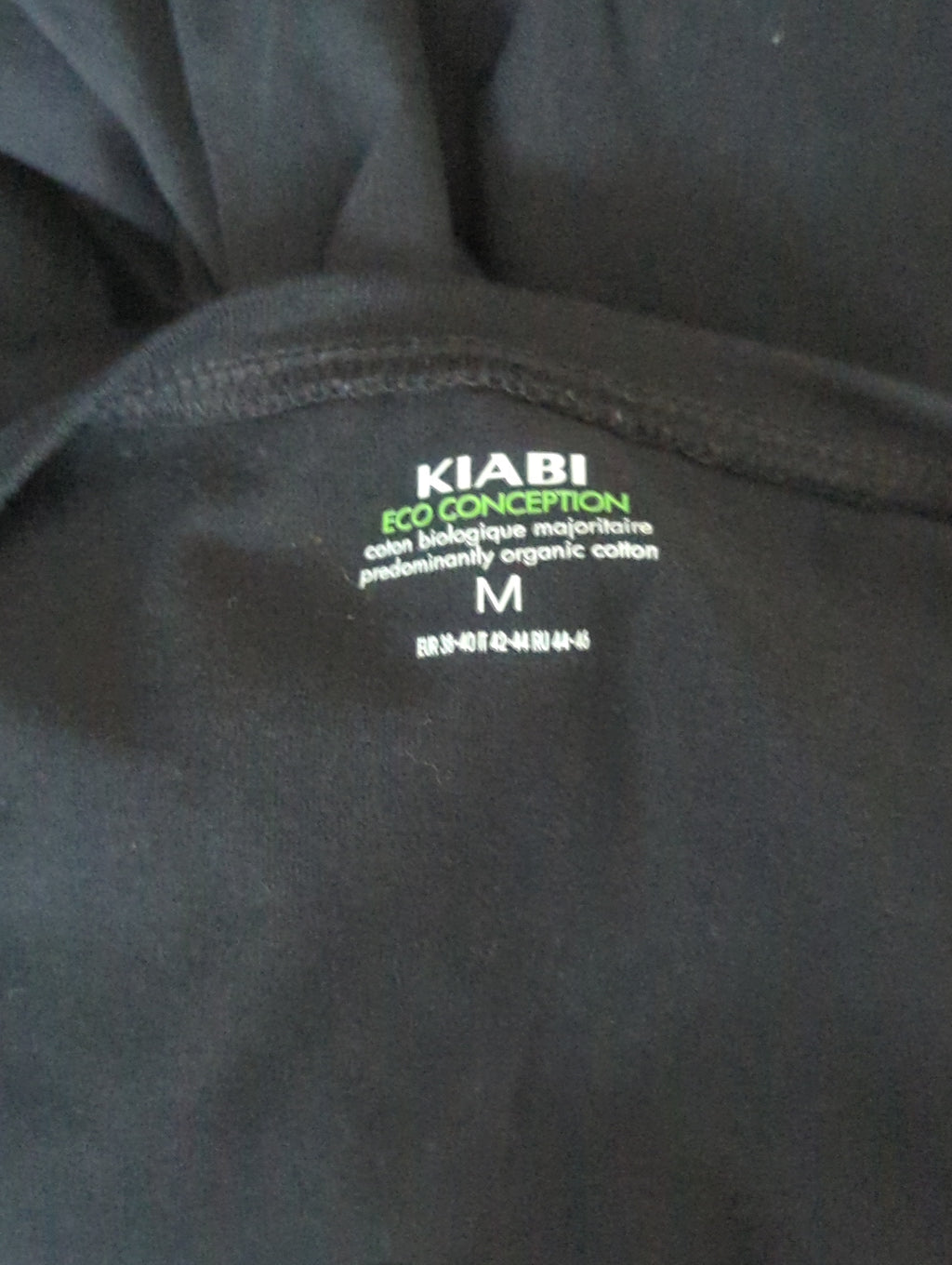 Robe Maternité Kiabi Taille M Noire Manches 3/4