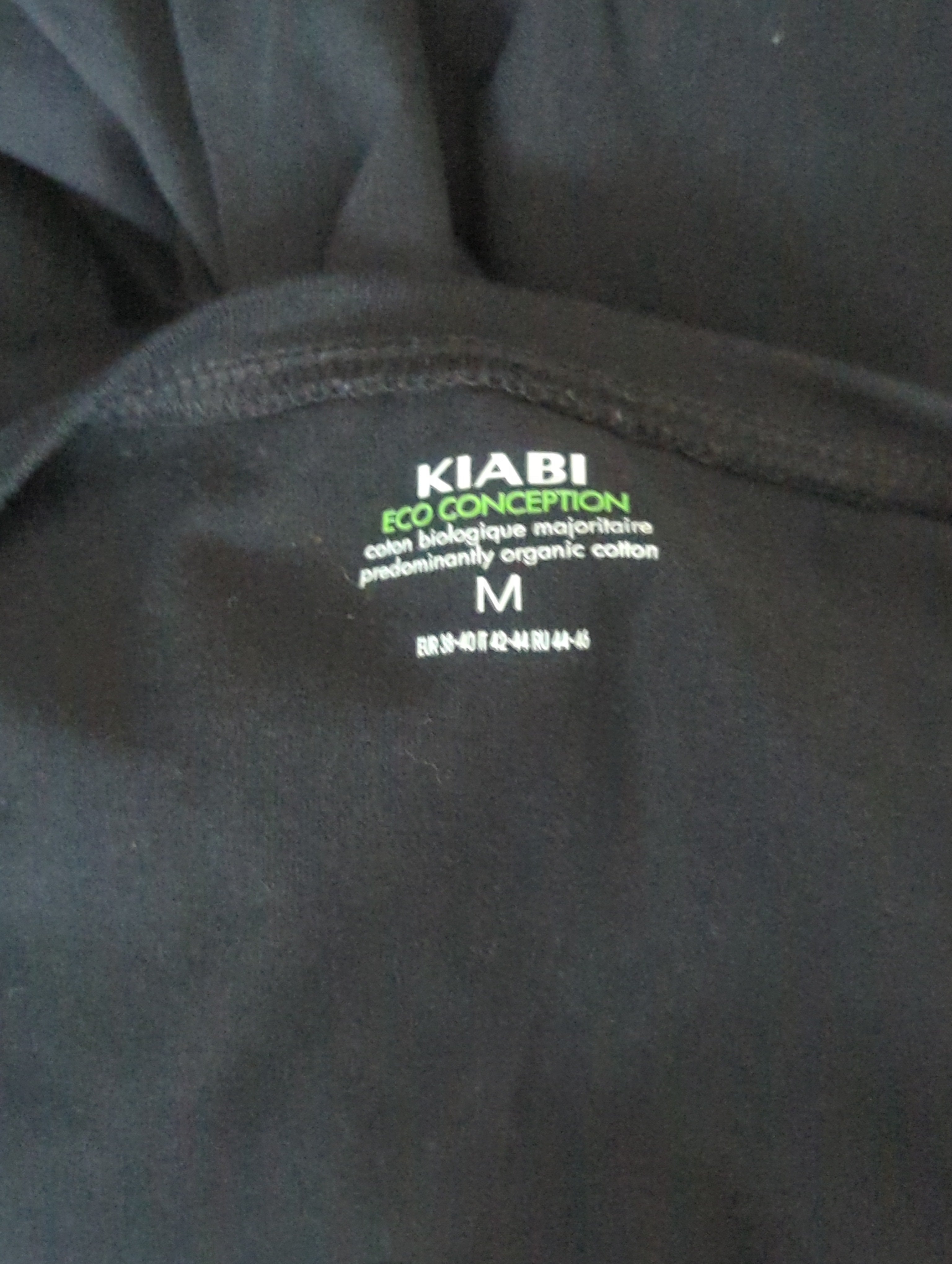 Robe Maternité Kiabi Taille M Noire Manches 3/4