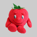 Peluche tomate rouge vert 25 cm douce enfant