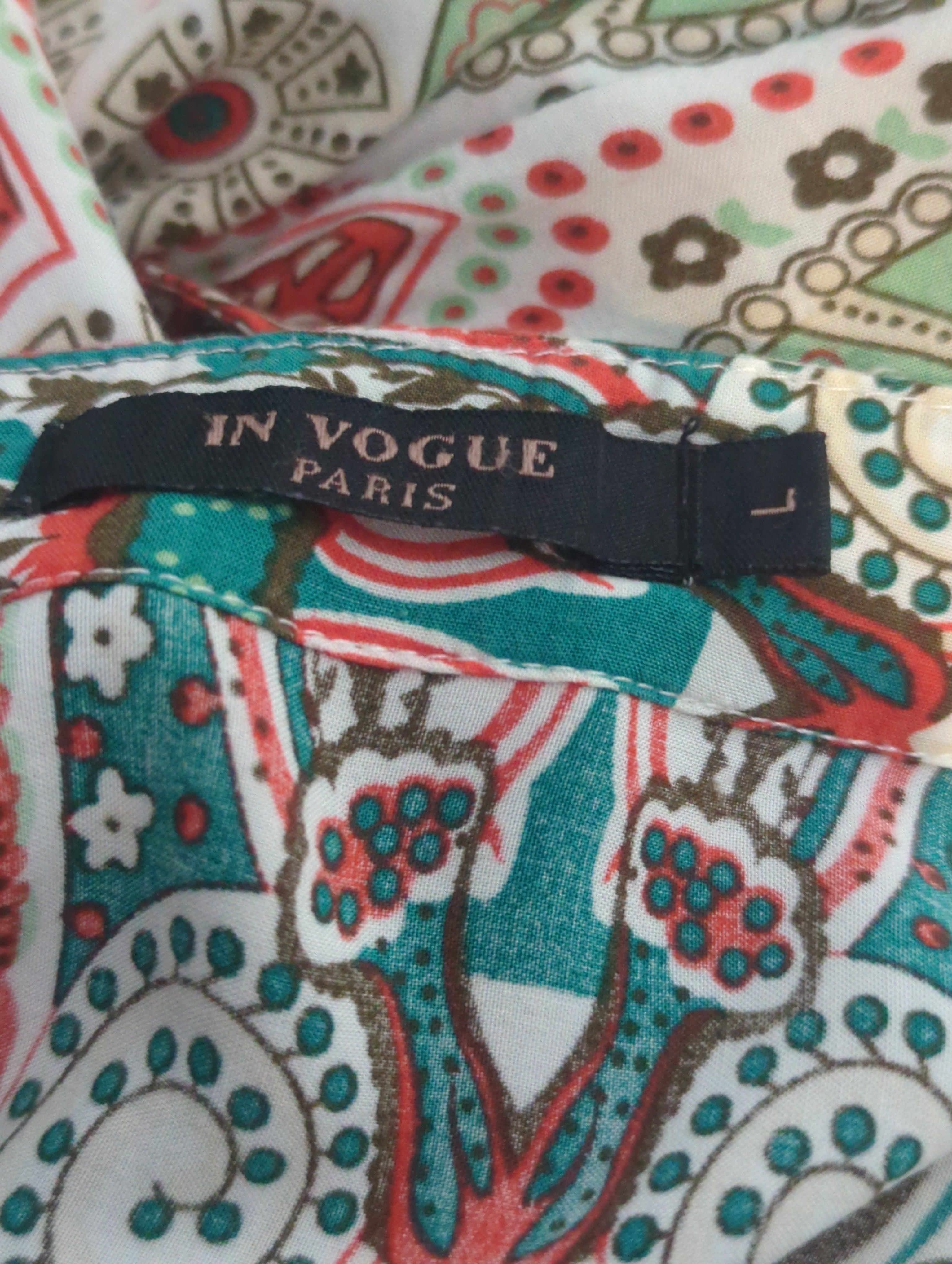 Robe In Vogue Taille L Imprimée Fluide