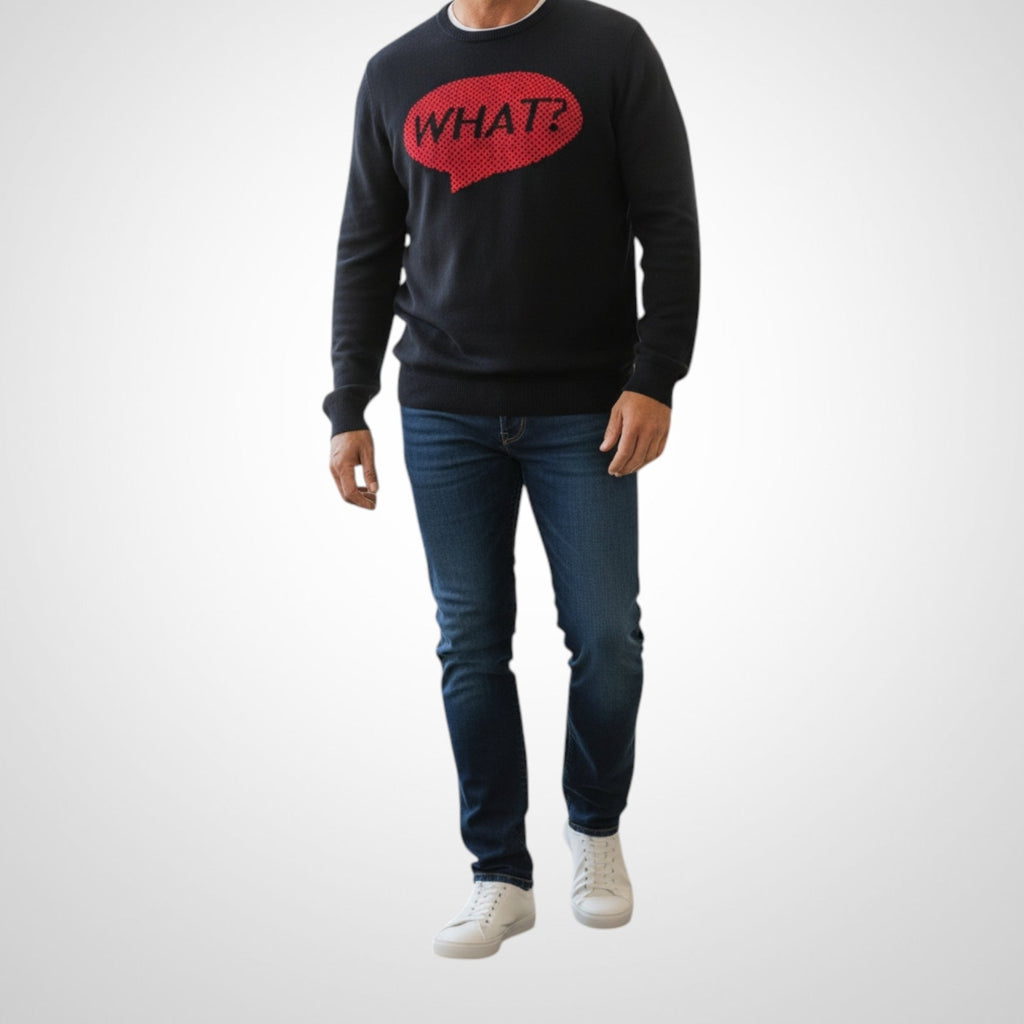 Jules “what?” Taille L Bleu Foncé Rouge Streetwear