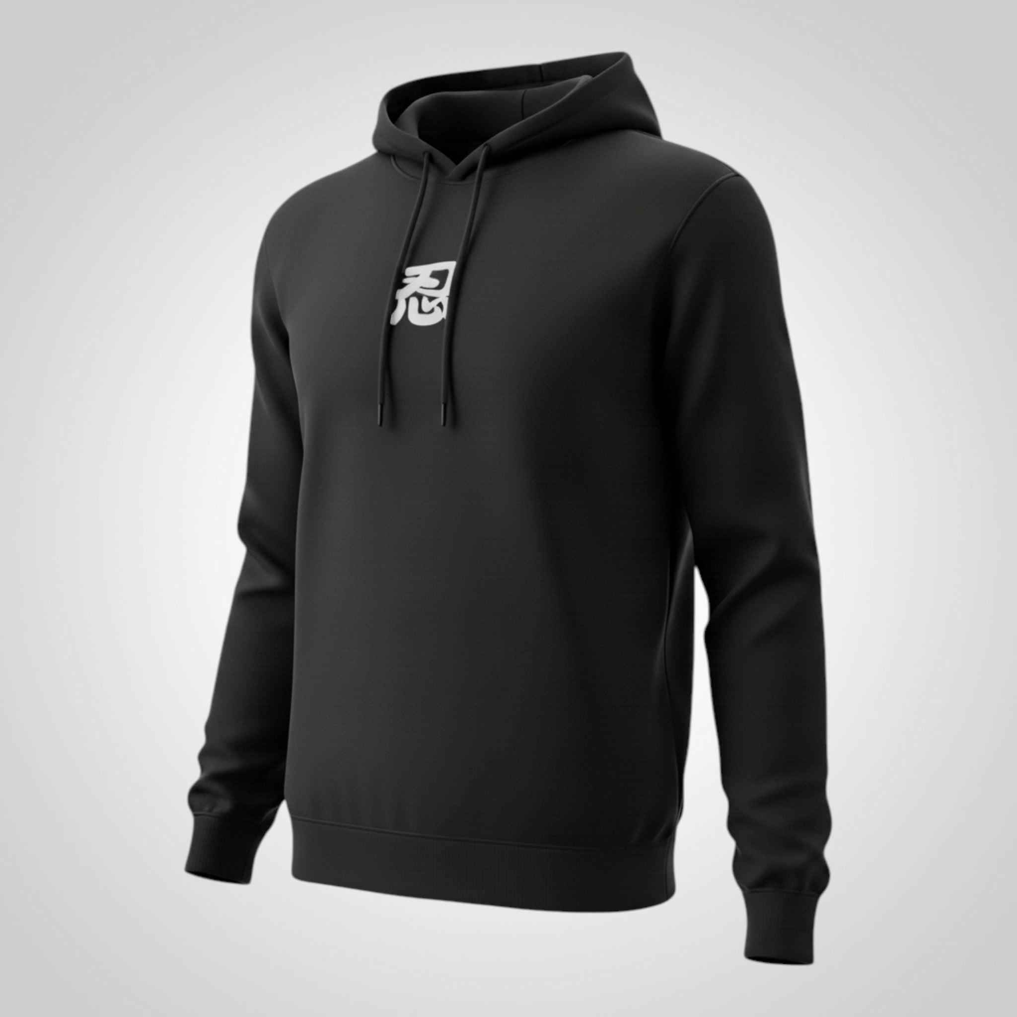 Pull à capuche Naruto Shippuden Taille M Noir Oversize NEUF