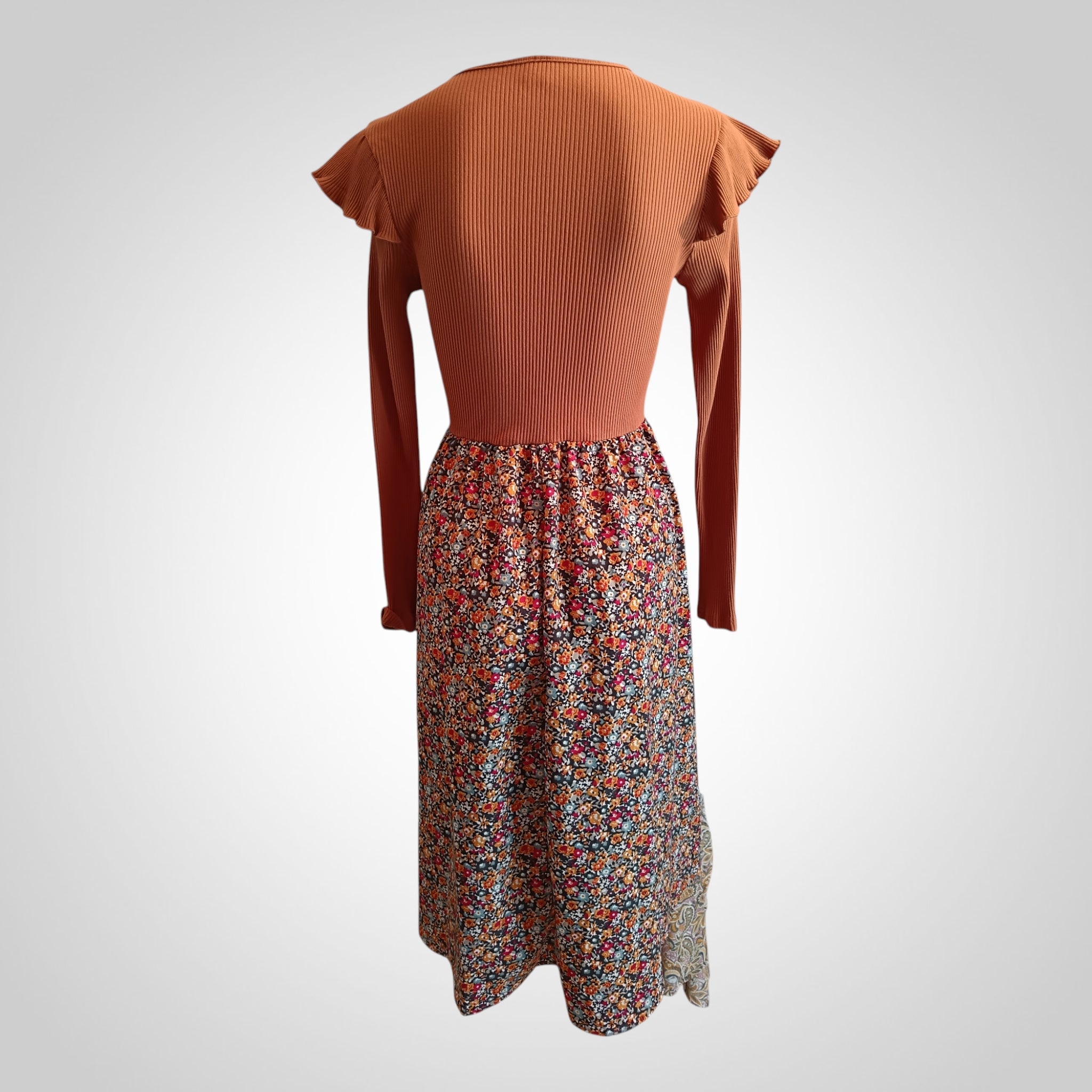 Robe Shein Taille L Marron/Fleurie