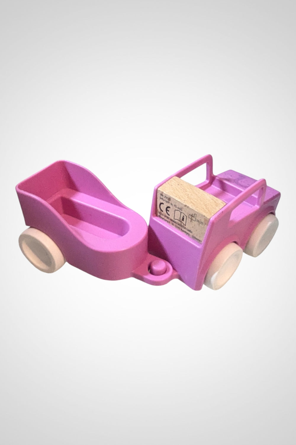 Véhicule en bois rose bébé bon état premier âge