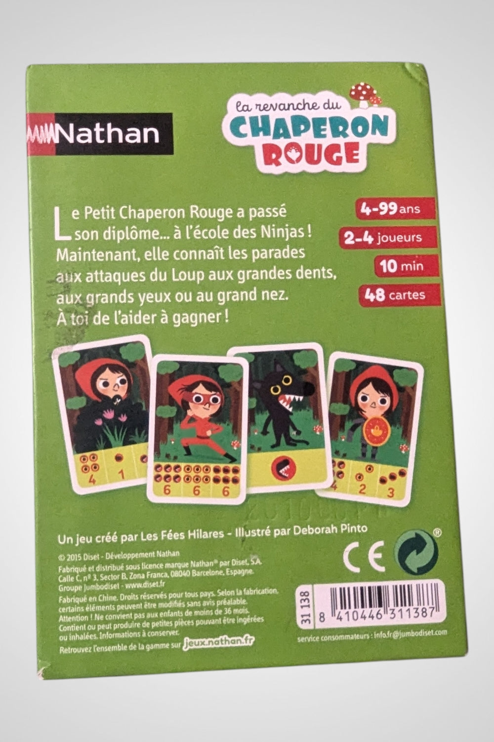 Jeu de société La Revanche du Chaperon Rouge compact Nathan