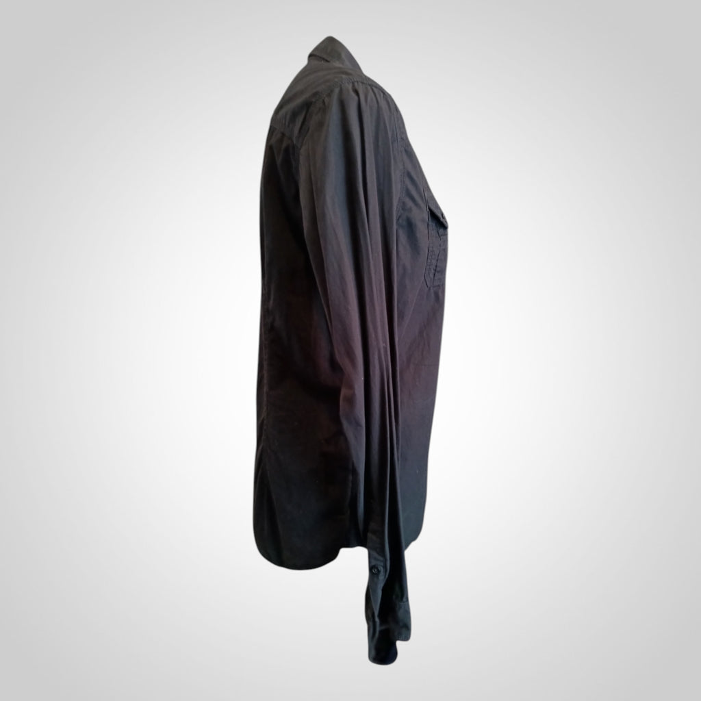 Chemise Kaporal Homme Taille L/XL Noire 100% Coton Manches Longues
