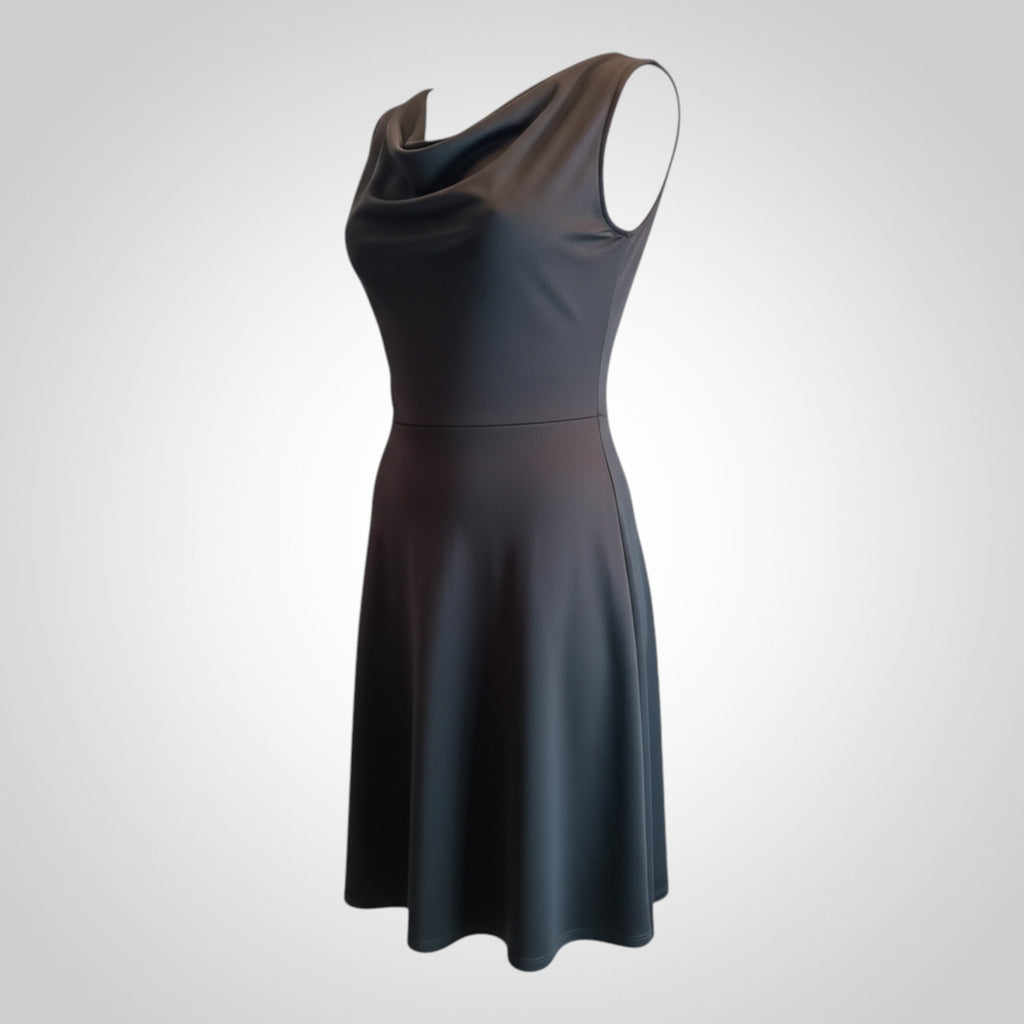 Robe Courte Pur et Simple 42 Noire Broderie Dos Chic Été