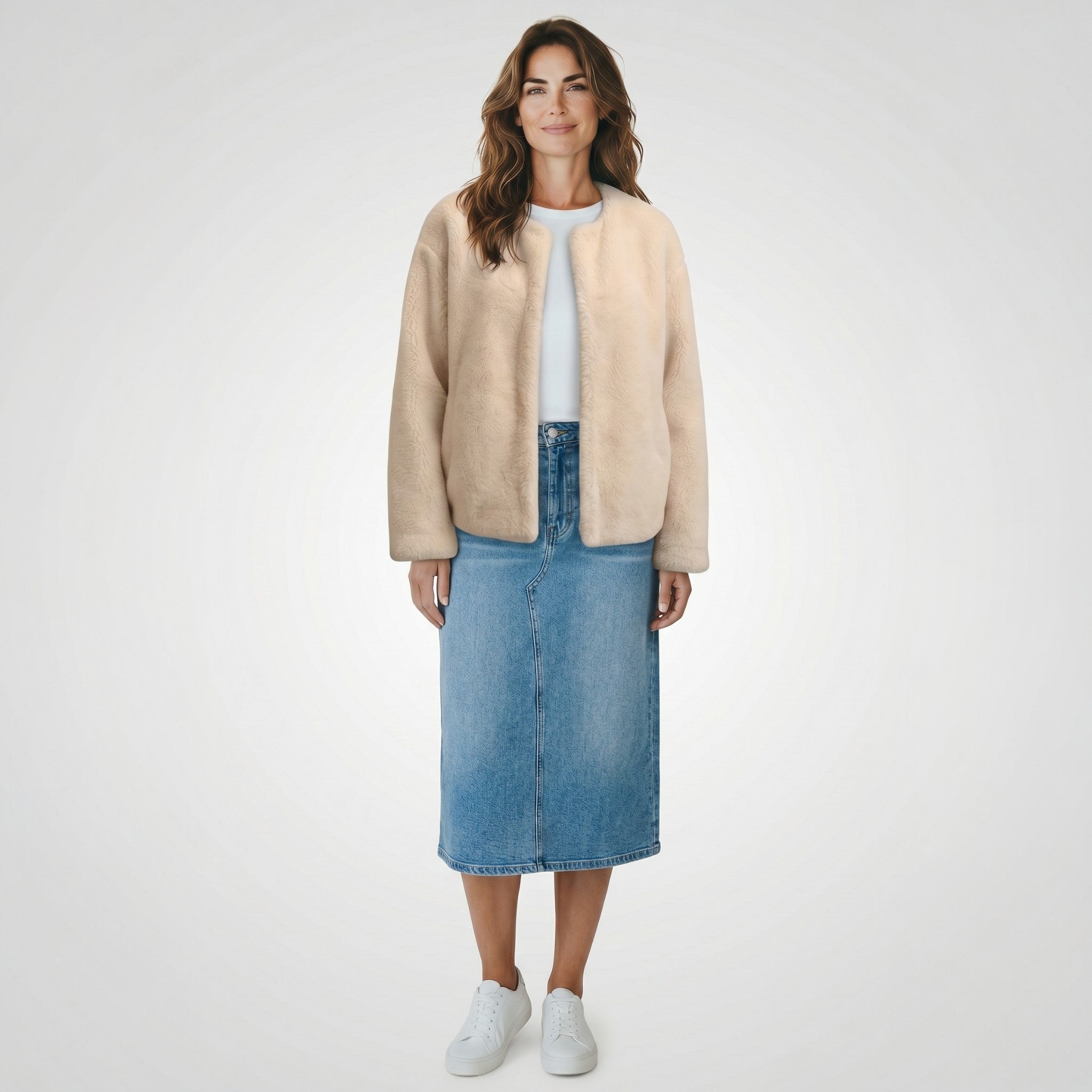 Manteau femme Pimkie effet fourrure doux et chaud taille L