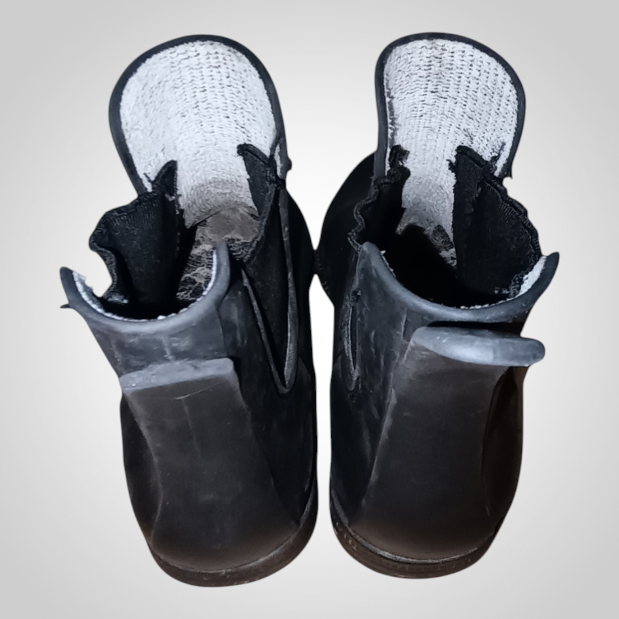 Bottines d'équitation Essensole noires élastiques languette cassée pointure 29