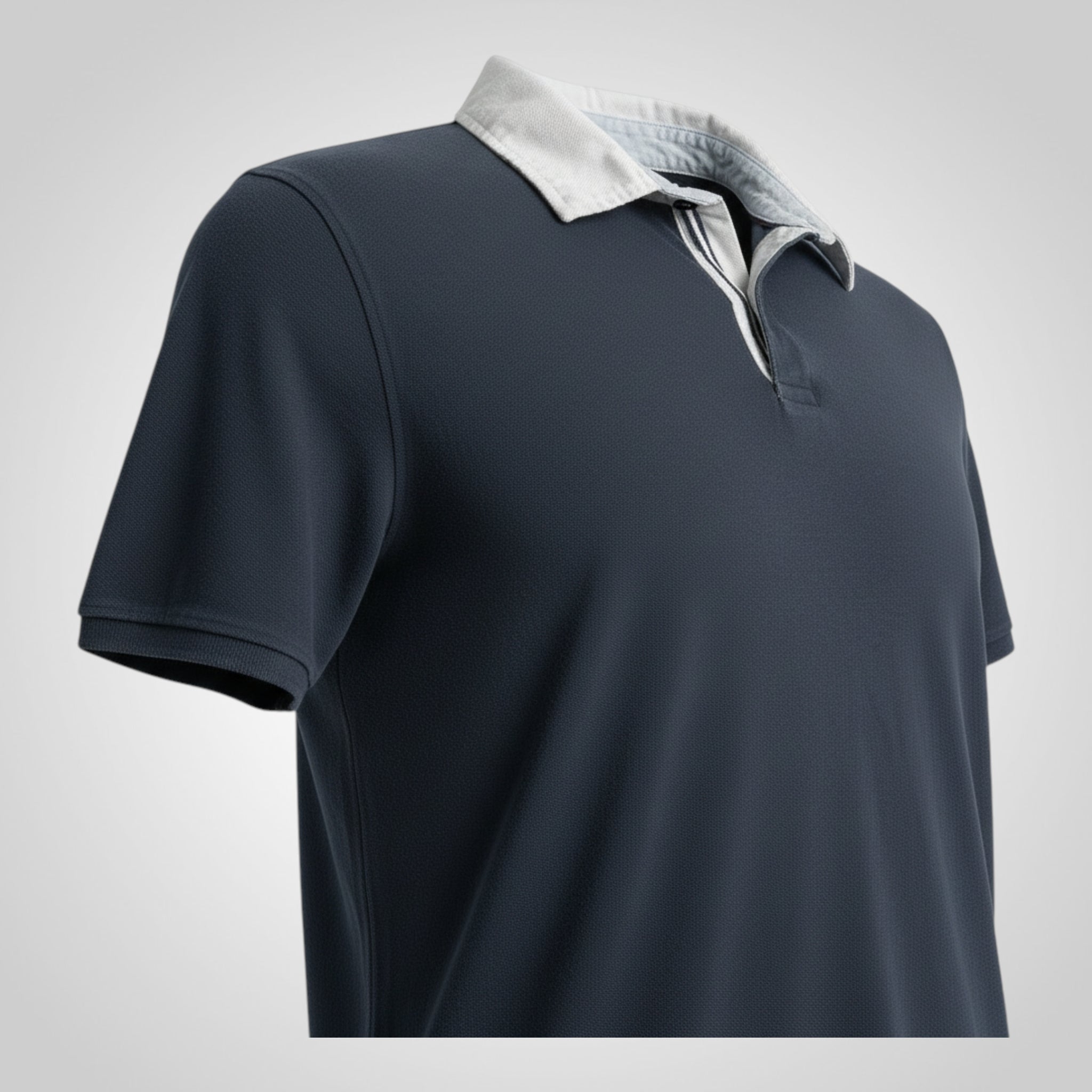 Polo Kiabi Taille M Slim Fit Bleu Marine Manches Courtes