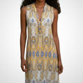 Robe In Vogue Taille L Jaune Imprimée Fluide Été